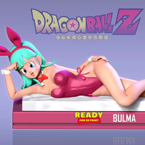 Archivo Stl Impresión 3d - Dragon Ball - Bulma Sexy Bunny V2