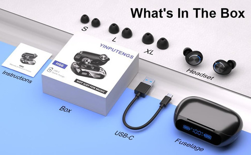 Yinputengs Auriculares Inalámbricos Bluetooth 5.3 Control Al