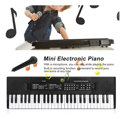 Órgano Electrónico Portátil, Teclado Electrónico Elegante, M