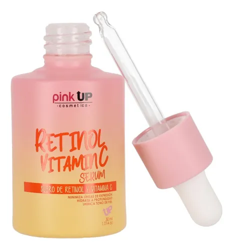comprar Pink Up, Suero Retinol Y Vitamina C, Reduce Y Evita Manchas Momento de aplicación Día\u002FNoche Tipo de piel Todo tipo de piel