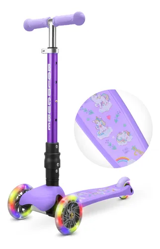 Monopatin Scooter Plegable Luz Teeny Fold 3 Ruedas Bold Cube
