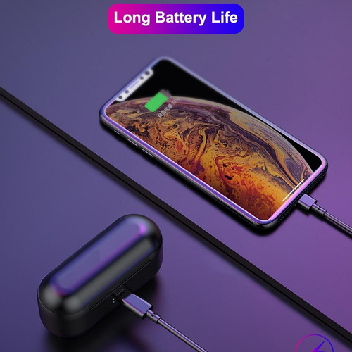 Auriculares Bluetooth F9 Tws 4hs De Musica + Power Bank