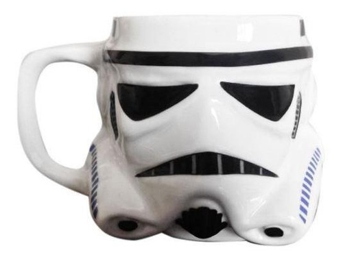 Imagem 2 de 2 de Caneca Porcelana 3d - Capacete Trooper