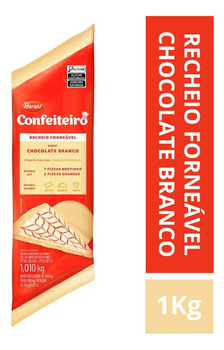 Recheio Forneável Para Pizza Harald Chocolate Branco 1 Kg