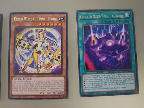 Set 9 Cartas Yugi-oh! Virtual World (mundo Virtual)