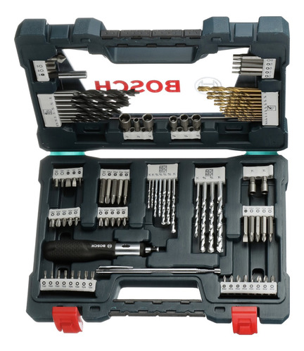 Set De Brocas Y Puntas X 91 Pzas Bosch X-line