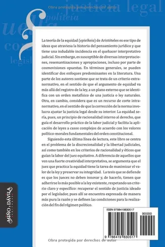 Aristoteles, El Juez Y La Equidad (filosofia Y Teoria Politi