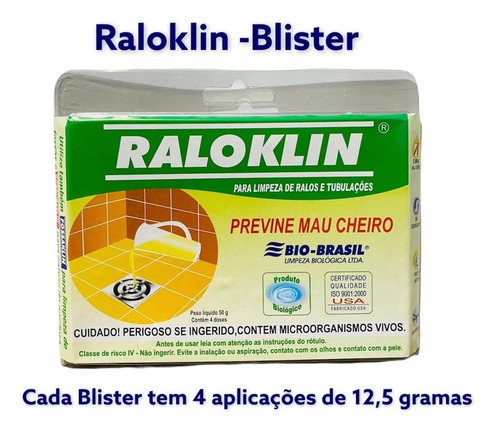 Imagem 1 de 4 de Raloklin-elimina Mau Cheiro De Pias Ralos Produto Original!