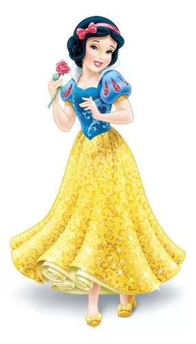 1 Display Busto Branca de Neve Segurando a Rosa 50x37cm