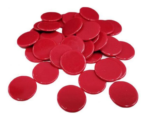 2 00 Piezas De Fichas De Plástico Rojo100 Rojo100