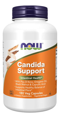 Candida Support 180 Cápsulas Vegetales Now