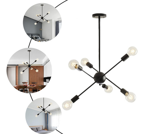 Lámpara De Led Techo Decorativas Colgantes Industrial Sala