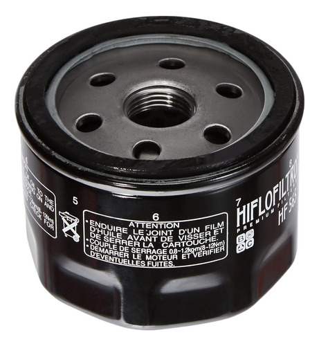 Hiflofiltro Filtro De Aceite Hf565 Premium, Negro