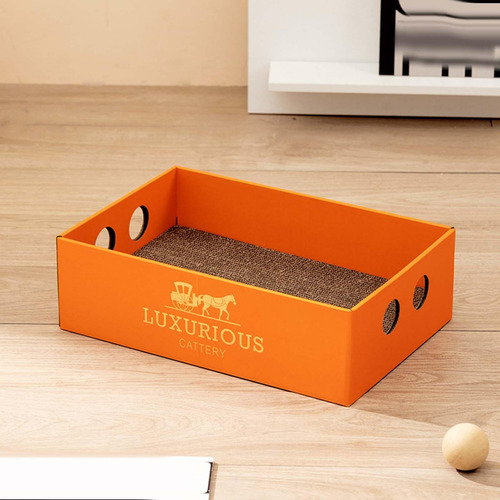 Caja Rascadora Para Gatos, Tablero Rascador Portátil,