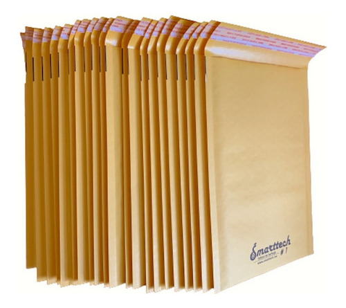 Sobres Burbuja #1 Smarttech Para Envios Papel Kraft 100pza Amarillo