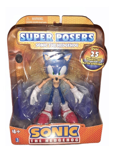 Jazwares Sonic The Hedgehog Super Posers 25 Articulaciones