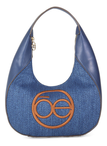 Bolsa Hobo Para Mujer Cloe Textil Monograma Bordado