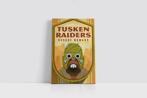 Cuadro Tusken Raiders Star Wars 40x60 Cm Lienzo Canvas