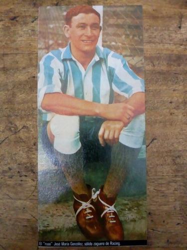 Recorte Racing El Ruso José María González 