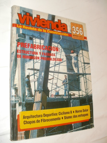 Revista Vivienda 356 Mar 1992 Hormigón Premoldeado Caballito