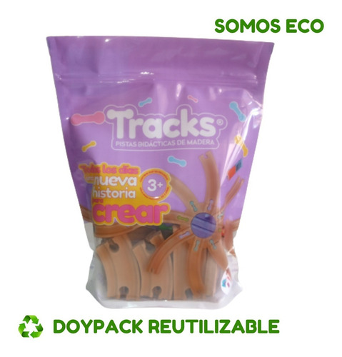 Imagen 4 de 8 de Tramos Vias Madera 8 Curvas Compatible Trencity/ Brio / Hape