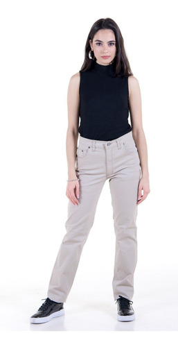 Pantalon De Gabardina Primavera/verano Beige - Polo Club 