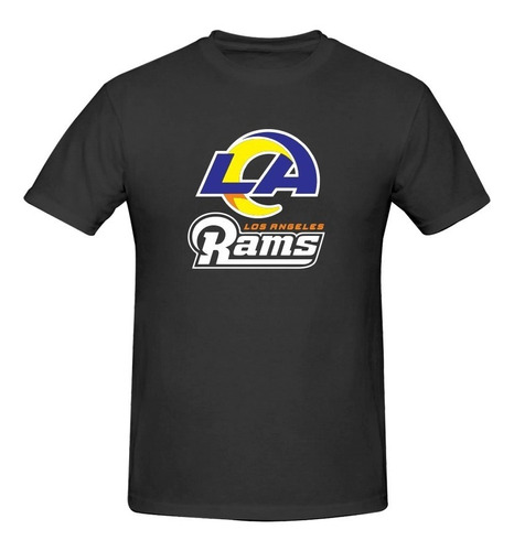 Playera Mod Nfl Los Angeles Rams Estampado En Vinil