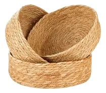 Comprar Set X 3 Canastos Fibra Natural Cestos Lo Ideal