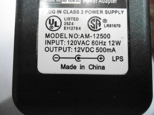 Transformador Modem D-link 12v-500ma Pin 3,5*1,35m Caracas