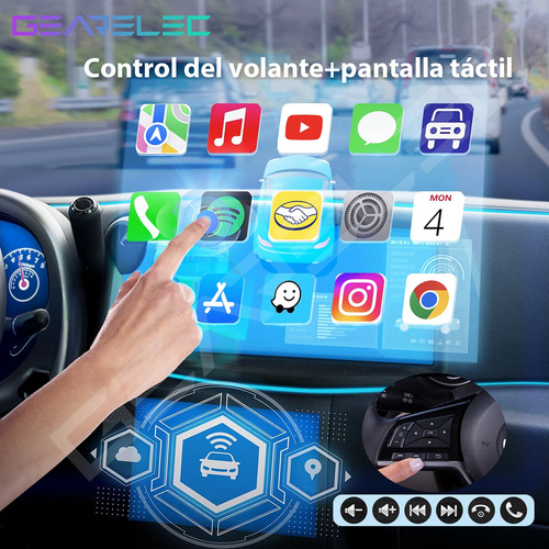 Gearelec Auto Estéreo Pantallas Táctil Android 13 4GB+64GB Ips 10 Pulgadas Andriod Gps Wifi With Camara
