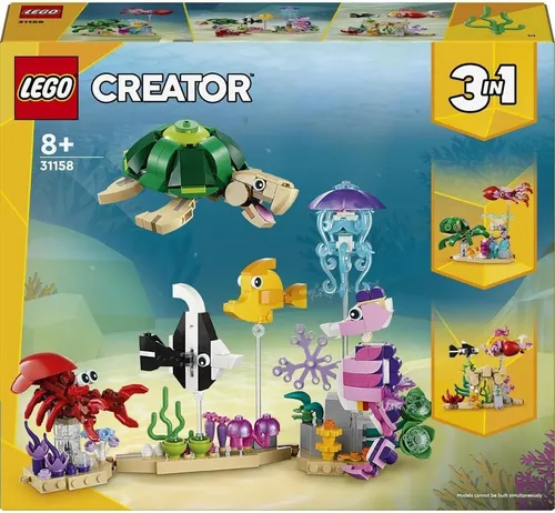 Lego Creator 3 En 1 Animales Marinos Acuaticos 31158 Tortuga