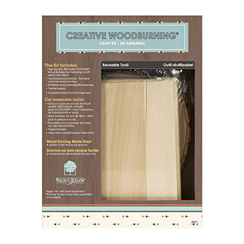 Nogal Hollow Kit Para Quemar Madera Creativo Variado