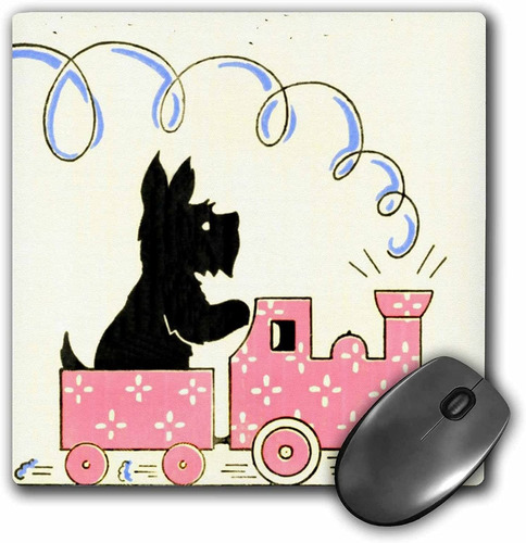 3drose Llc 8 x 8 x 0.25 inches Mouse Pad, Scottie Sobre S