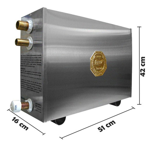 Sauna Vapor 18kw Impercap 220 Trif + Tubo Aço + Comando