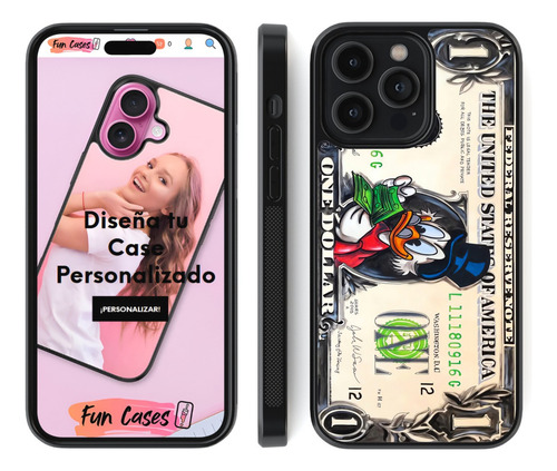 Funda Un Dolar 1 Billete Tio Rico Mc Pato Dinero Millonario Negro Iphone Xr