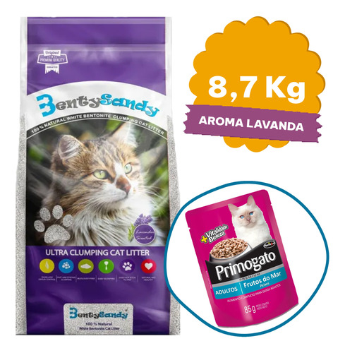 Arena Sanitaria Aglomerante Bentysandy Gato 10 Lts / 8,7 Kgs