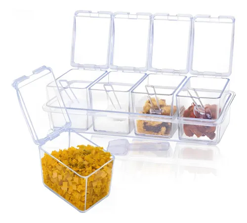 comprar Caja Organizadora De Condimentos De Condimentos De 4 Piezas 