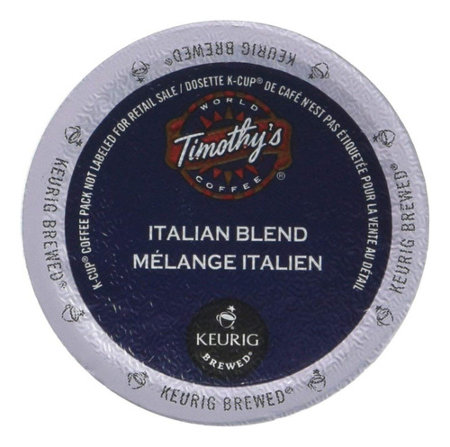 Timothy's World Coffee Cafe K-cup De Mezcla Italiana