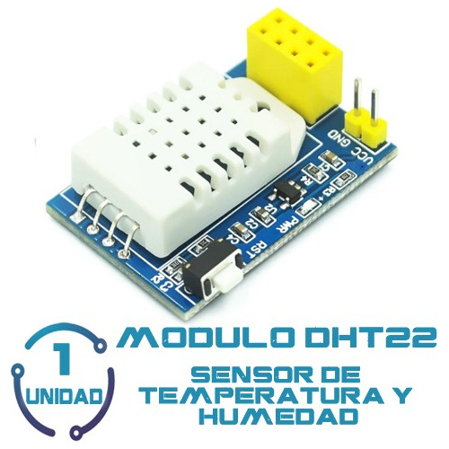 1 Modulo Dht22 Sensor De Humedad Y Temperatura Esp01 Esp01s