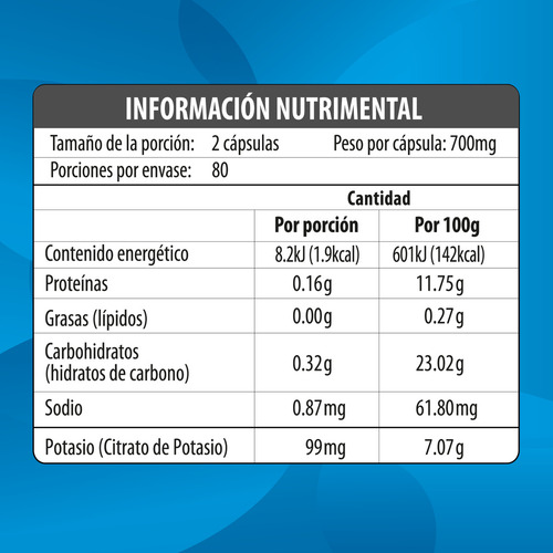 Citrato De Potasio + Omega 3 | 160 Capsulas | Maklen