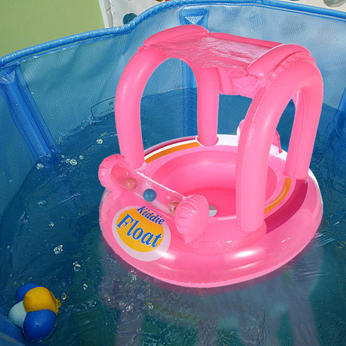 Flotador De Piscina Para Bebé Con Dosel Inflable, Flotador