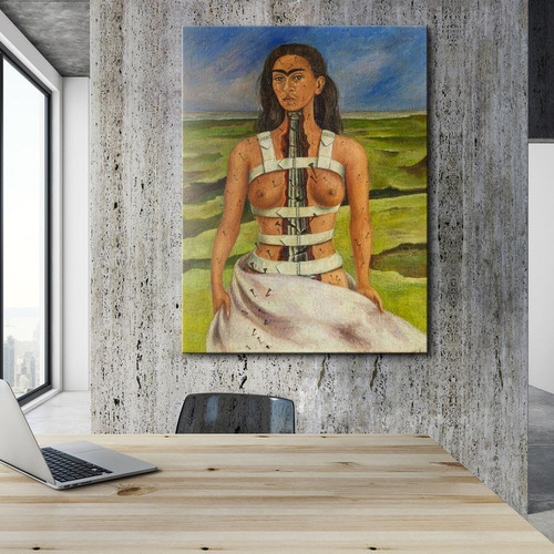 Cuadro-frida Kahlo-columna Quebrada-95x60 Cm