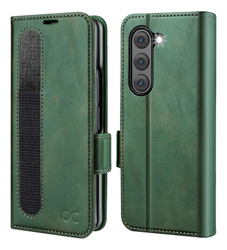 Funda Para Samsung Galaxy Z Fold 5g Verde Negruzco Ocase 