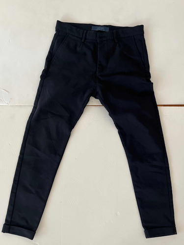 Pantalón De Vestir Zara Man Negro T30 Exc Estado