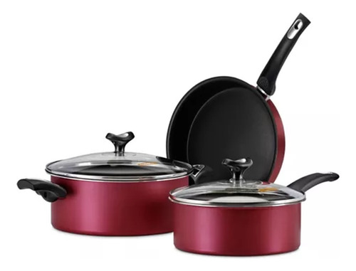 Set 5 Piezas Marmicoc -sabores - Rojo / Negro