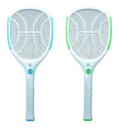 Raquete Elétrica Original Nsbao Com Lanterna Mata Mosquito