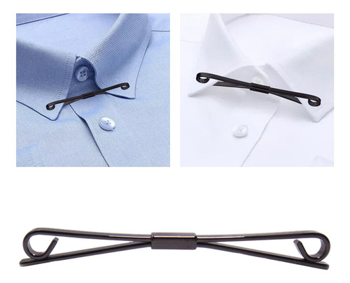 6 Tie Collar Bar Pin Corbata Pinch Collar Pin Clips Para