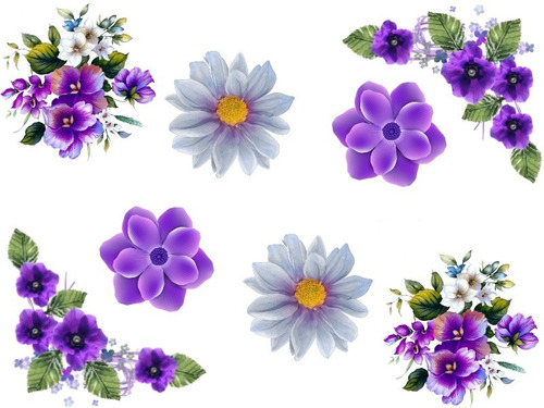 Flores Rosas Violetas Buquê Apliques Patches Termocolantes | Parcelamento sem juros Flores Rosas Violetas Buquê Apliques Patches Termocolantes | Parcelamento sem juros