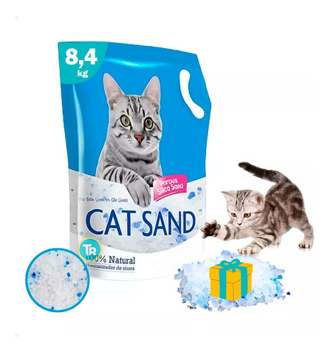 Cat Sand Silicagel 12,8 Kg + Obsequio