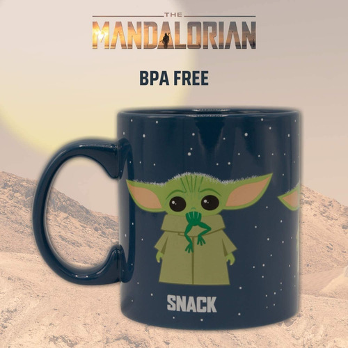 Taza Star Wars The Mandalorian Protect Attack Snack 20 Oz